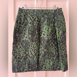 Green and Black leopard Skirt. Matching jacket listed separately.